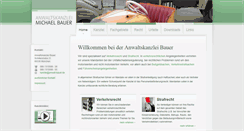 Desktop Screenshot of anwalt-bauer.de